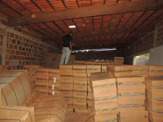 Cigarros apreendidos em Brumado são destruídos pela Receita Federal
