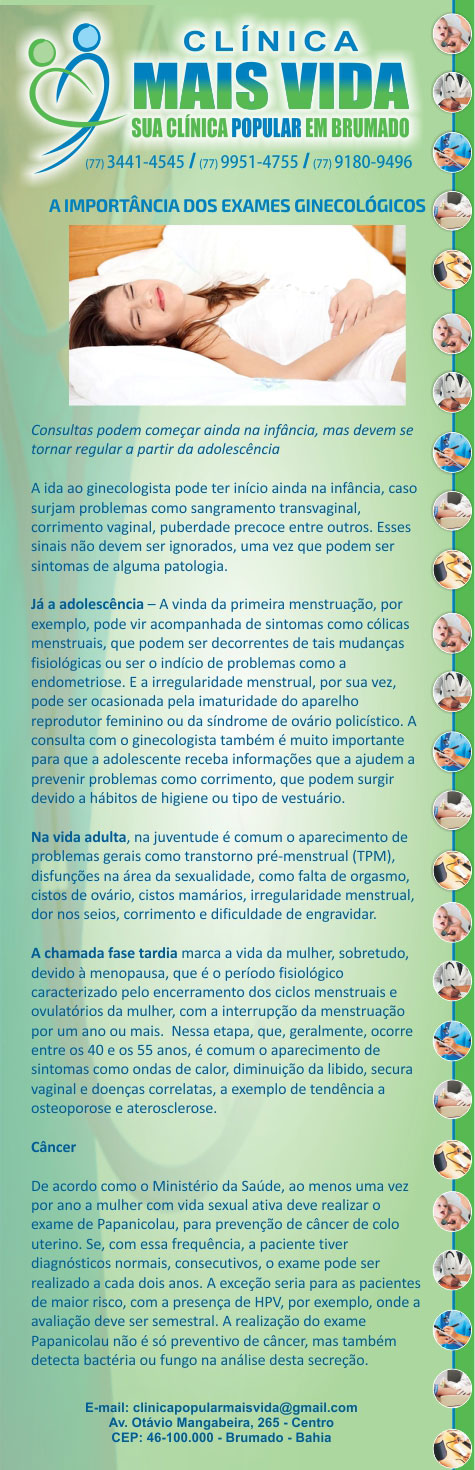Clínica Mais Vida: A importância dos exames ginecológicos
