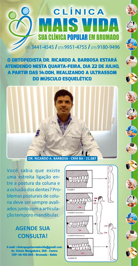 Ortopedia na Clínica Mais Vida em Brumado