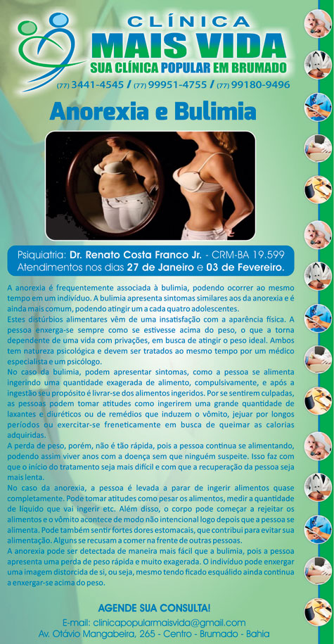 Atendimento de Psiquiatria é na Clínica Mais Vida em Brumado