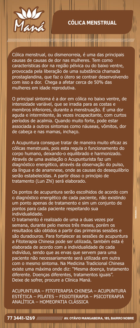 Clínica Maná: Cólica menstrual