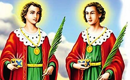 Hoje é dia de São Cosme e São Damião