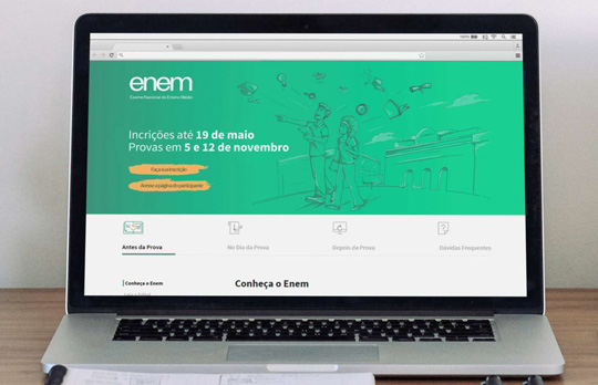 Inscrição para o Enem 2017 começa nesta segunda