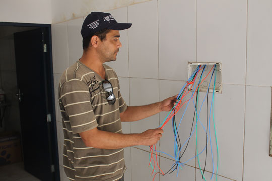 Brumado: Iniciada a instalação elétrica no Estádio dos Prazeres