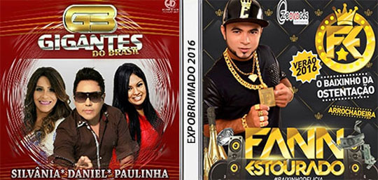 ExpoBrumado 2016 terá Gigantes do Brasil e Fann Estourado como atrações