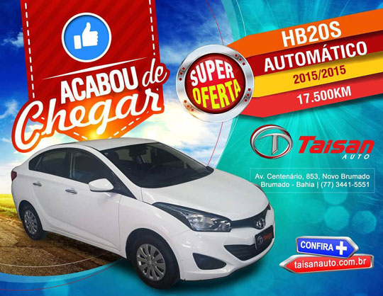 HB 20s acaba de chegar na Taigun Auto