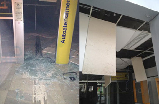 Explosão da agência do Banco do Brasil de Iramaia assusta população