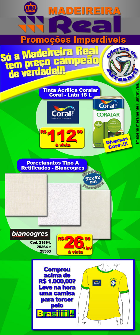 Madeireira Real: Promoção com preços campeões em Brumado