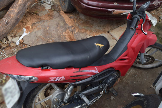 Polícia recolhe motocicleta de homem baleado na BA-262 em Brumado