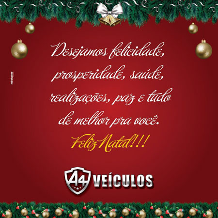 A4 Veículos deseja tudo de melhor para você neste Natal
