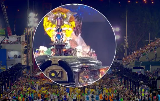 Acidente durante desfile da Unidos da Tijuca deixa 12 feridos, 2 em estado grave