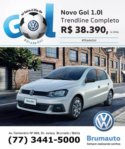 Novo Gol 1.0L Trendline Completo já está disponível na Brumauto