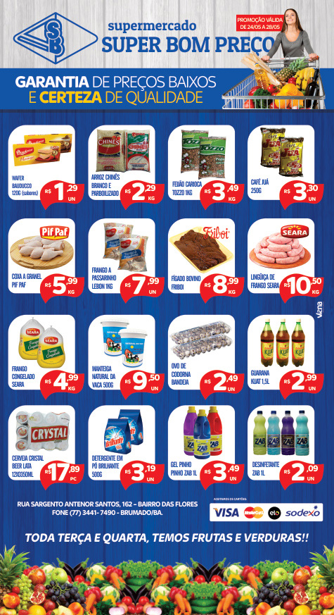 Confira as promoções da semana no Supermercado Super Bom Preço
