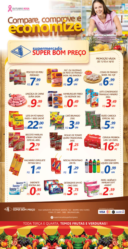 Confira as ofertas no Supermercado Super Bom Preço em Brumado