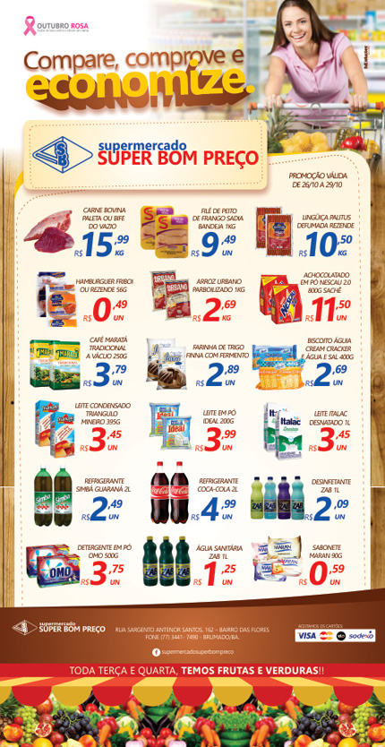 Confira as promoções no Supermercado Super Bom Preço