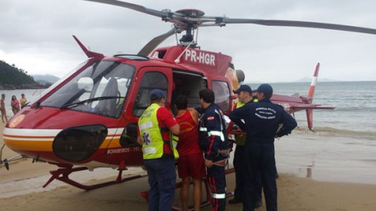Brumadense se afoga e é reanimado por socorristas em Santa Catarina