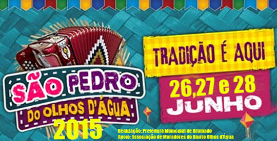 Brumado: São Pedro no Bairro Olhos d'água tem início hoje (26); confira as atrações
