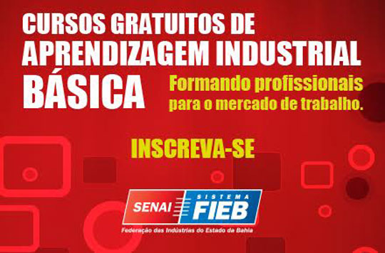 Senai oferece curso gratuito de Assistente Administrativo em Brumado