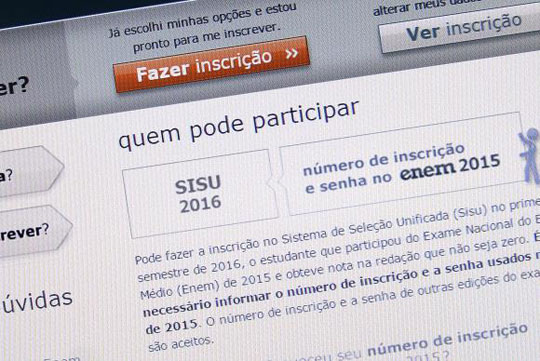 Começa hoje a matrícula dos aprovados no Sisu