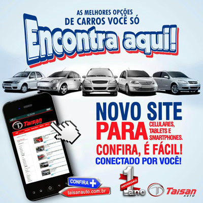 Confira o novo site da Taisan Auto em Brumado