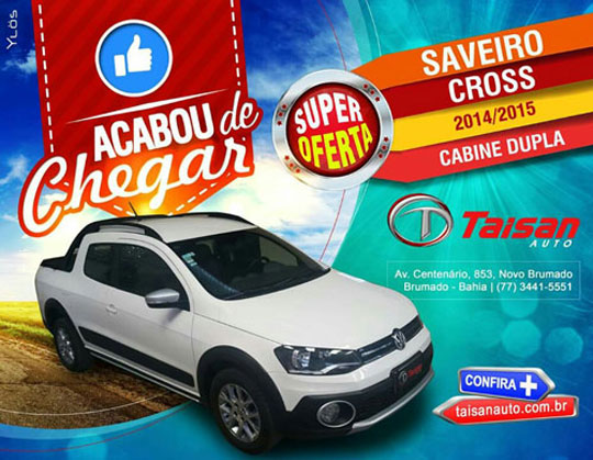 Saveiro Cross acaba de chegar na Taigun Auto
