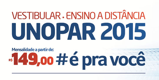 Brumado: Inscrições do vestibular 2015 da Unopar estão abertas