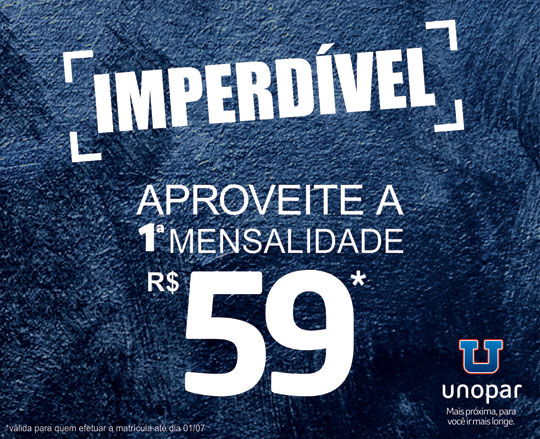 Brumado: Unopar lança promoção de matrícula válida até o dia 30 deste mês