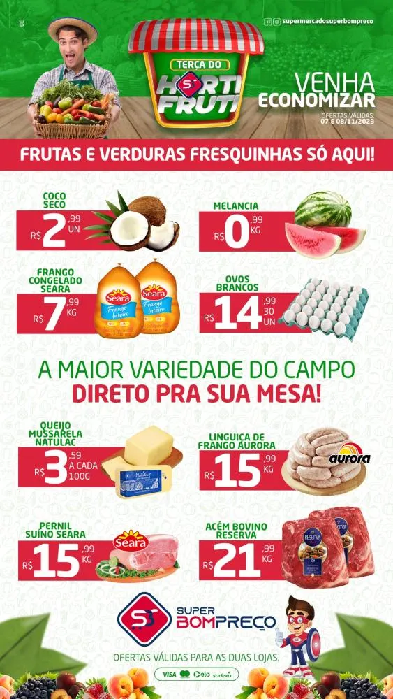 Confira as promoções no Supermercado Super Bom Preço em Brumado