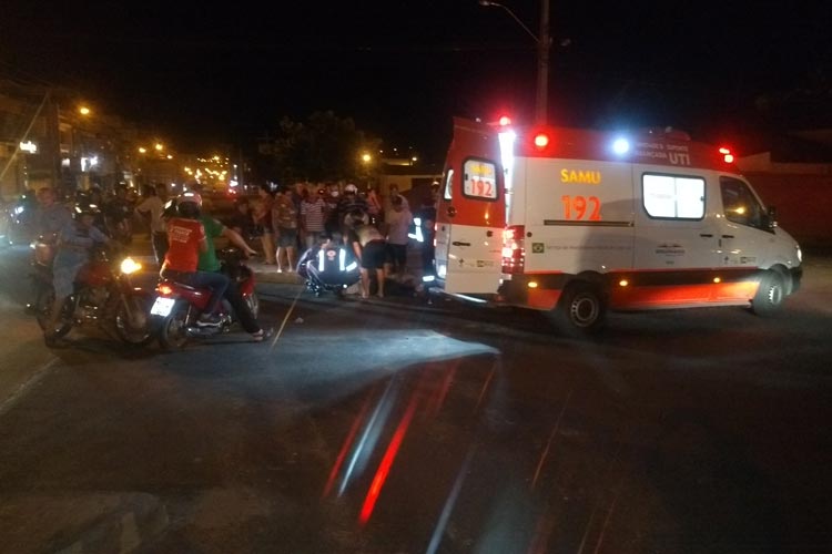 Brumado: Motociclista se acidenta no contorno da Mourão Guimarães e populares cobram sinalização no trecho