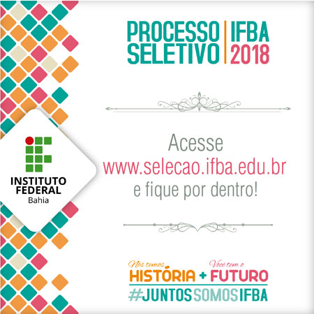 Ifba abre Processo Seletivo 2018 com vagas em Brumado