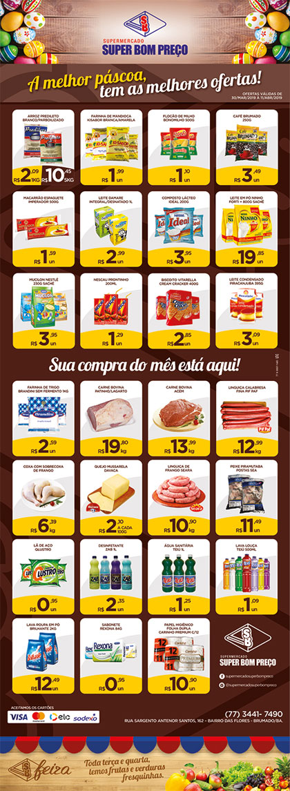 Confira as promoções no Supermercado Super Bom Preço em Brumado