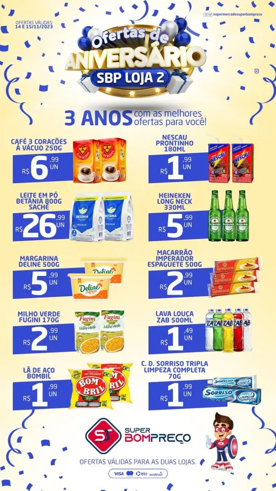 Confira as promoções no Supermercado Super Bom Preço em Brumado