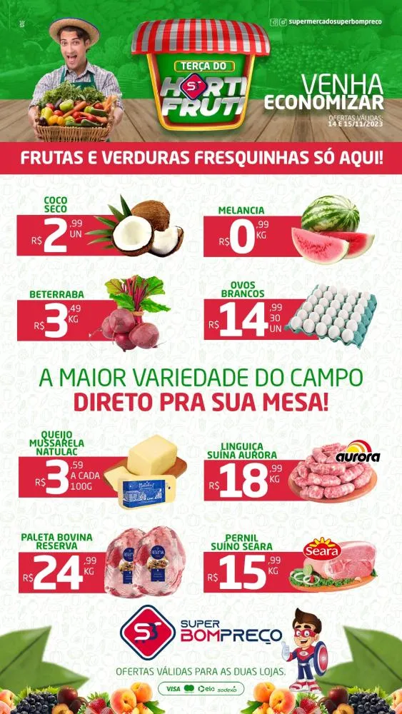 Confira as promoções no Supermercado Super Bom Preço em Brumado