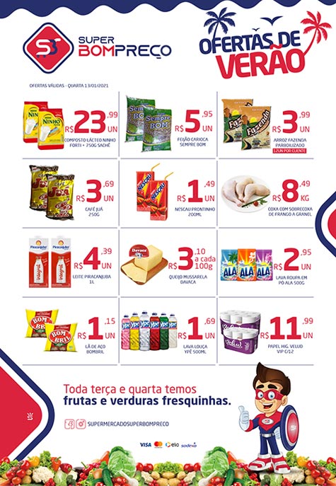 'Ofertas de Verão': Confira as promoções no Supermercado Super Bom Preço em Brumado