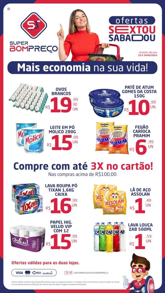 Confira as promoções no Supermercado Super Bom Preço em Brumado