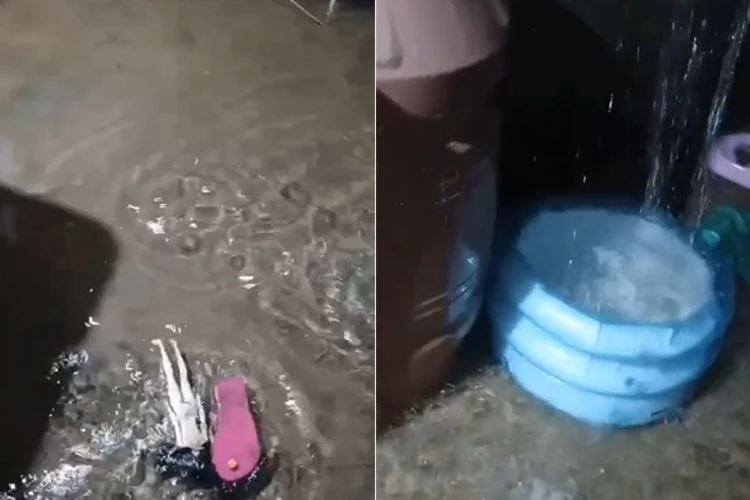 VÍDEO: Forte chuva alaga casas e causa estragos em Anagé