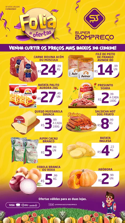 Confira as promoções no Supermercado Super Bom Preço em Brumado