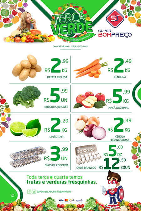 'Terça Verde': Confira as promoções no Supermercado Super Bom Preço em Brumado