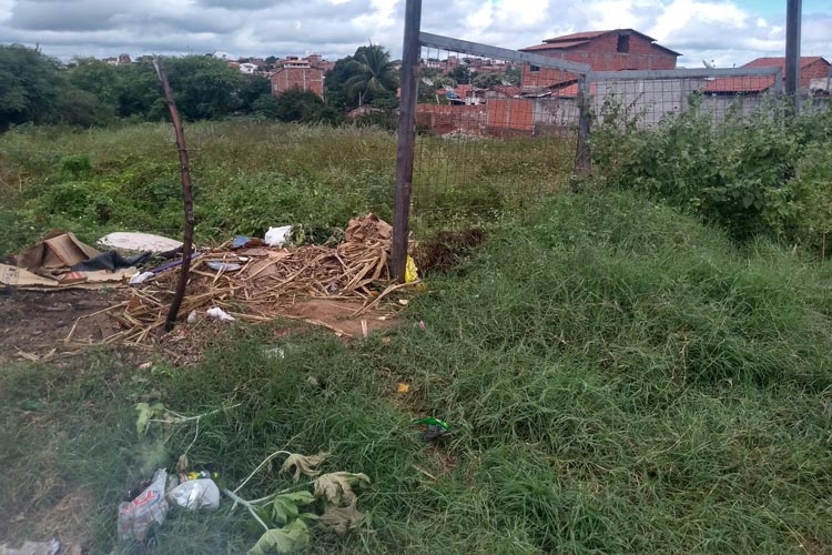 Brumado: Diante do surto de dengue, populares cobram limpeza de terreno baldio na Princesa Leopoldina
