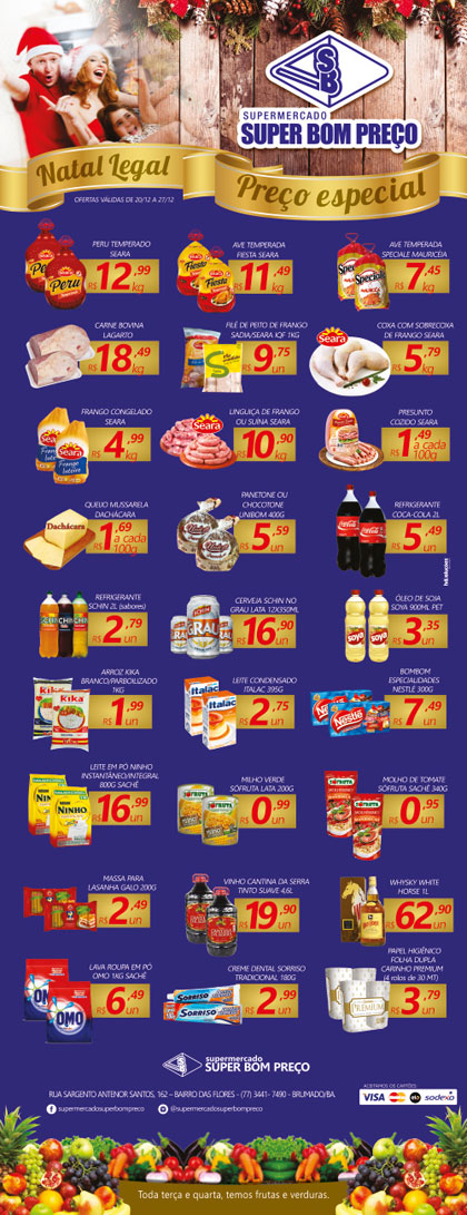 Confira as promoções no Supermercado Super Bom Preço em Brumado