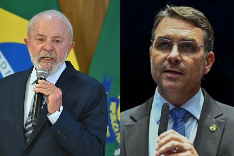 Pesquisa mostra Flávio Bolsonaro ganhando de Lula no primeiro e segundo turno