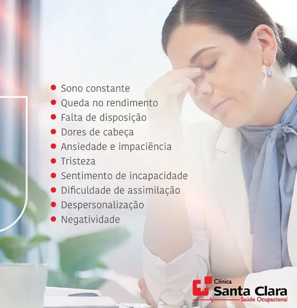 Clínica Santa Clara alerta para os sinais de esgotamento emocional relacionados ao trabalho
