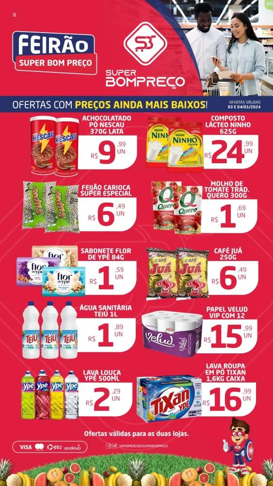 Confira as promoções no Supermercado Super Bom Preço em Brumado