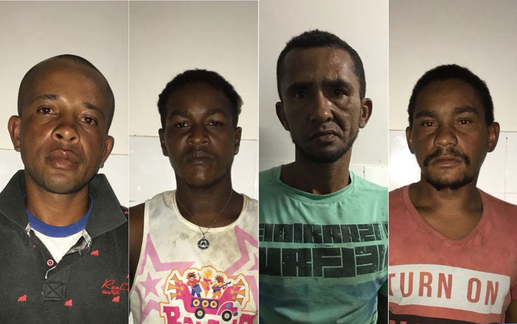 Quatro suspeitos de tráfico de drogas e roubo de carros são presos em Mucugê