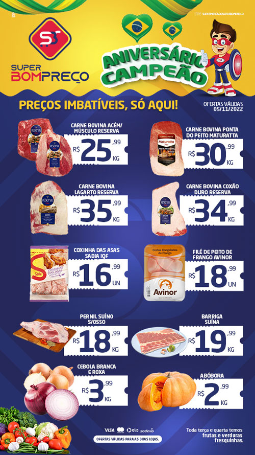 Confira as promoções no Supermercado Super Bom Preço em Brumado