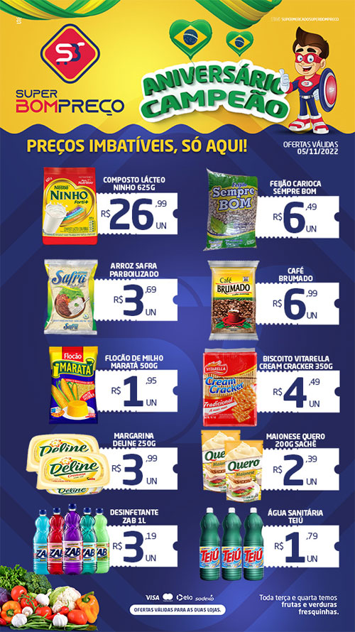 Confira as promoções no Supermercado Super Bom Preço em Brumado