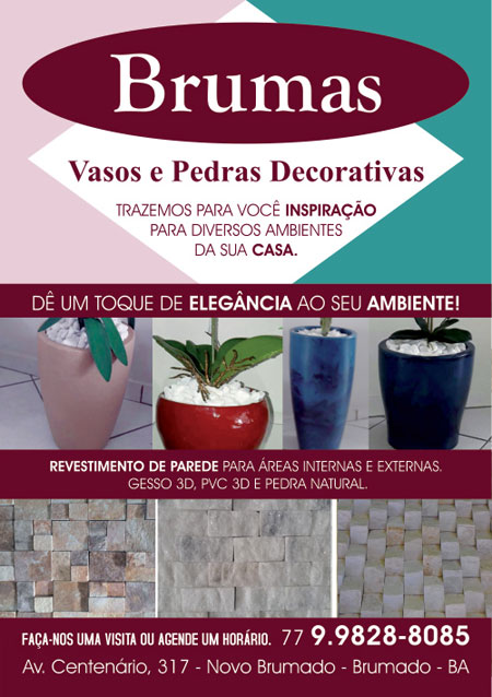 Conheça os vasos e pedras decorativas da loja de decoração Brumas