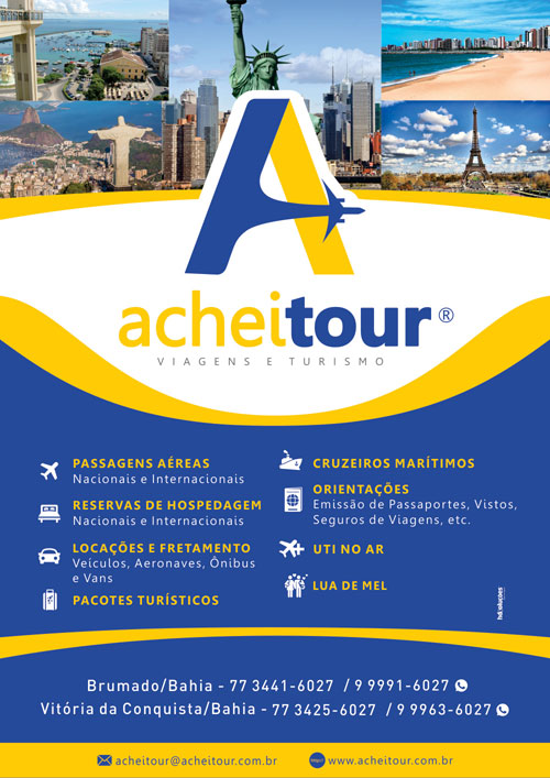 Achei Tour: A sua agência de viagens em Brumado e Vitória da Conquista