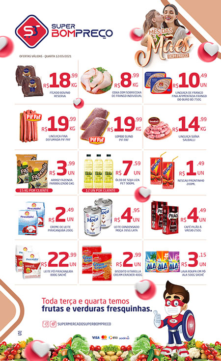 Confira as promoções da semana no Supermercado Super Bom Preço em Brumado