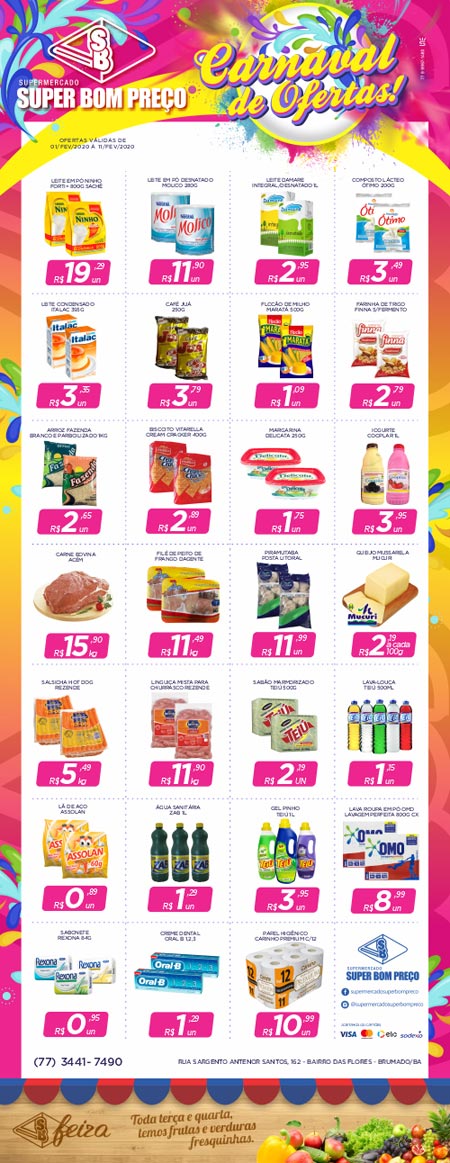 Confira as promoções no Supermercado Super Bom Preço em Brumado